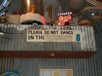 Dont Dance on Tables Sign 4L1.JPG (17253 bytes)