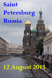 Saint Petersbur Russia - 12 August 2013